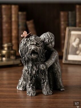 Hudson Pewter Walli Ortman Best Friends Dog Boy Figurine 033